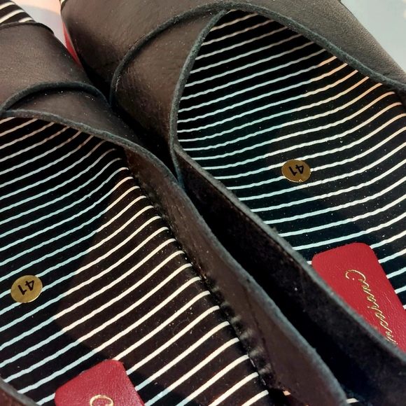 Daniele Ancarani black leather w red soles footbed sandals, EU41, NWT - Picture 4 of 13